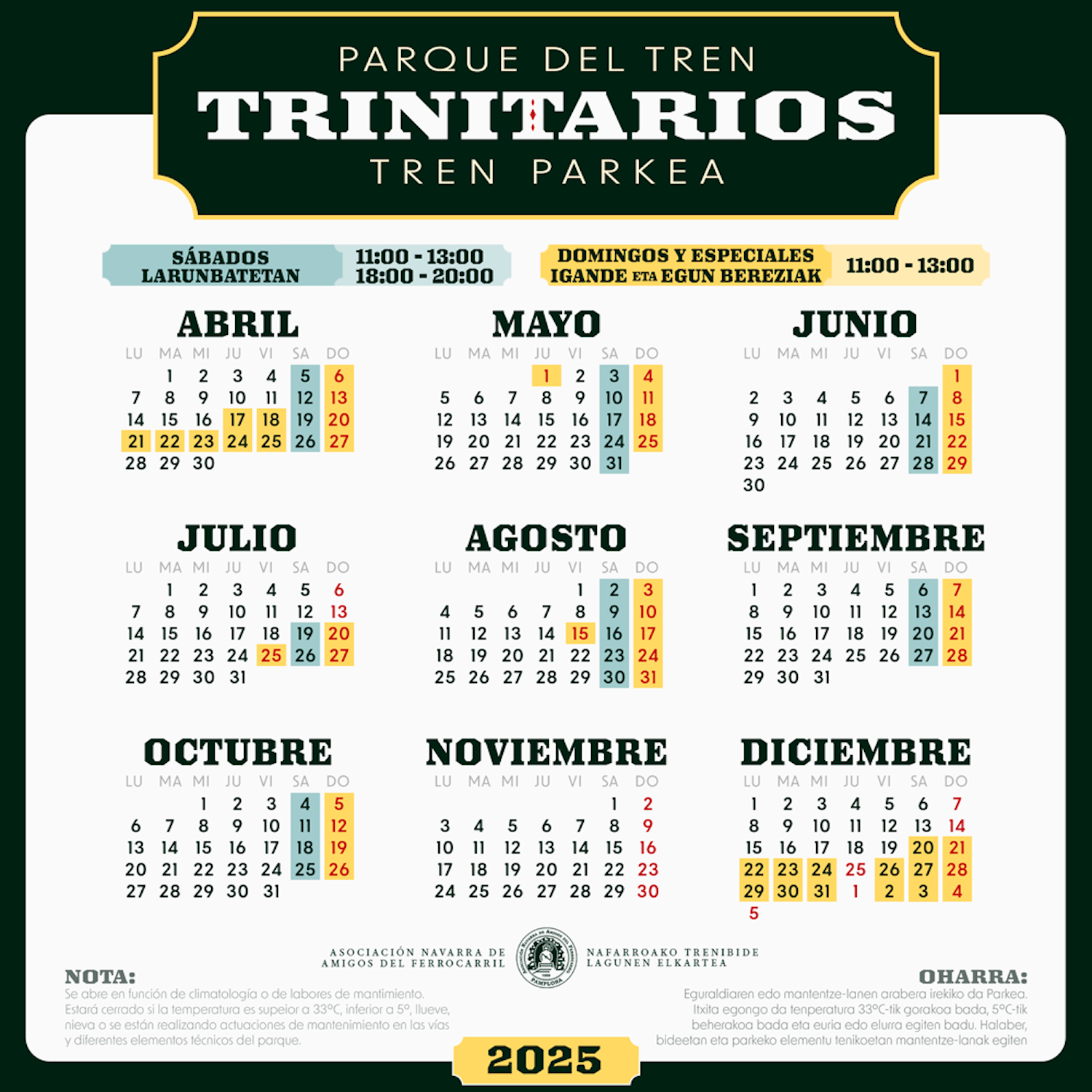 2025-03-15 | Calendario temporada 2025