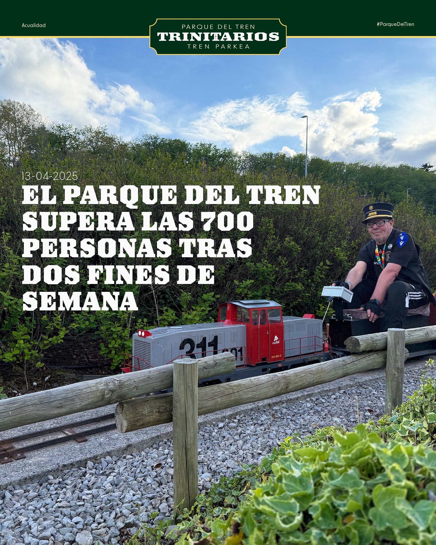 ACTUALIDAD | El "Parque del Tren" supera las 700 personas en dos fines de semana